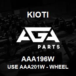 AAA196W Kioti USE AAA201W - WHEEL RIM FRONT LEFT INDUSTRIAL V | AGA Parts