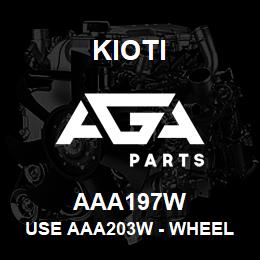 AAA197W Kioti USE AAA203W - WHEEL RIM REAR LEFT AG/IND V | AGA Parts