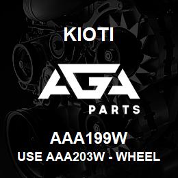 AAA199W Kioti USE AAA203W - WHEEL RIM REAR RIGHT INDUTRIAL | AGA Parts