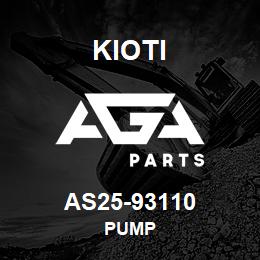 AS25-93110 Kioti PUMP | AGA Parts