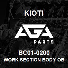 BC01-0200 Kioti WORK SECTION BODY OBS | AGA Parts