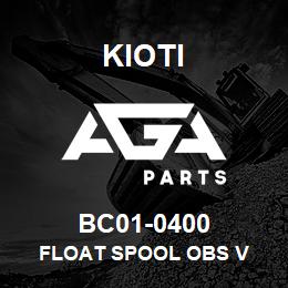 BC01-0400 Kioti FLOAT SPOOL OBS V | AGA Parts