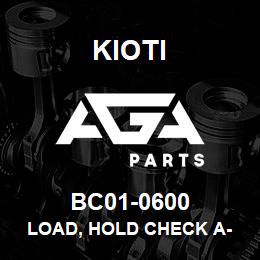 BC01-0600 Kioti LOAD, HOLD CHECK A- SIDE ASSY OBS V | AGA Parts