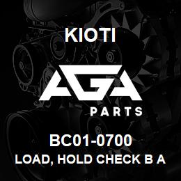 BC01-0700 Kioti LOAD, HOLD CHECK B ASSY OBS V | AGA Parts