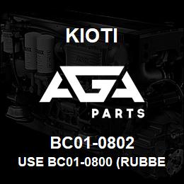 BC01-0802 Kioti USE BC01-0800 (RUBBER BOOT-NOW CONTROL VALVE ASS'Y) 04/05 | AGA Parts