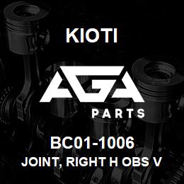 BC01-1006 Kioti JOINT, RIGHT H OBS V | AGA Parts