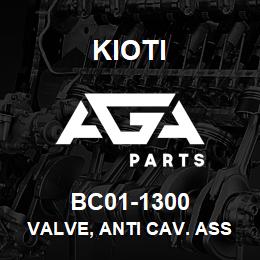 BC01-1300 Kioti VALVE, ANTI CAV. ASSY | AGA Parts