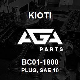 BC01-1800 Kioti PLUG, SAE 10 | AGA Parts