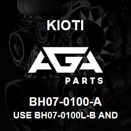 BH07-0100-A Kioti USE BH07-0100L-B AND -001R-B (STABILIZER ASS'Y) | AGA Parts