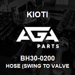 BH30-0200 Kioti HOSE (SWING TO VALVE) | AGA Parts