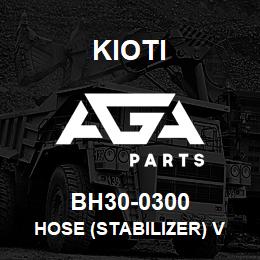 BH30-0300 Kioti HOSE (STABILIZER) V | AGA Parts