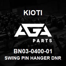 BN03-0400-01 Kioti SWING PIN HANGER DNR V | AGA Parts