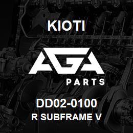 DD02-0100 Kioti R SUBFRAME V | AGA Parts