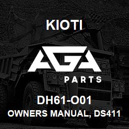 DH61-O01 Kioti OWNERS MANUAL, DS4110/4510 V | AGA Parts