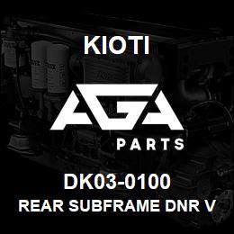 DK03-0100 Kioti REAR SUBFRAME DNR V | AGA Parts