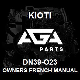 DN39-O23 Kioti OWNERS FRENCH MANUAL NX | AGA Parts