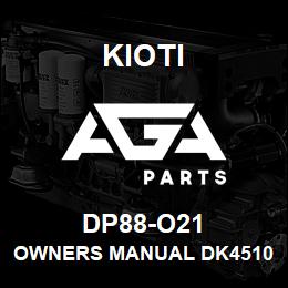 DP88-O21 Kioti OWNERS MANUAL DK4510(HS)/5010(HS)/5510(HS)-FRENCH | AGA Parts