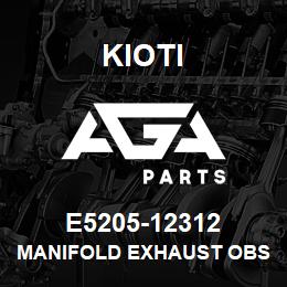 E5205-12312 Kioti MANIFOLD EXHAUST OBS V | AGA Parts