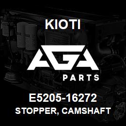 E5205-16272 Kioti STOPPER, CAMSHAFT | AGA Parts