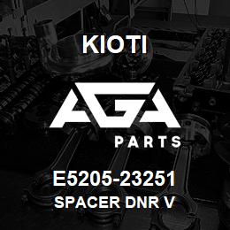 E5205-23251 Kioti SPACER DNR V | AGA Parts