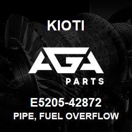 E5205-42872 Kioti PIPE, FUEL OVERFLOW V | AGA Parts