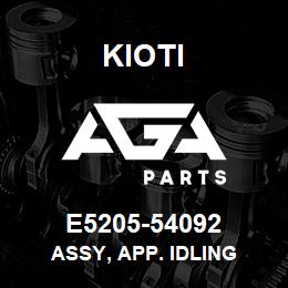 E5205-54092 Kioti ASSY, APP. IDLING | AGA Parts