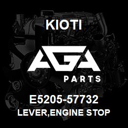 E5205-57732 Kioti LEVER,ENGINE STOP | AGA Parts