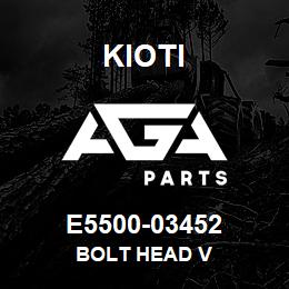 E5500-03452 Kioti BOLT HEAD V | AGA Parts