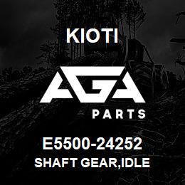 E5500-24252 Kioti SHAFT GEAR,IDLE | AGA Parts