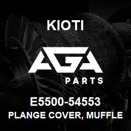 E5500-54553 Kioti PLANGE COVER, MUFFLER (LH) | AGA Parts