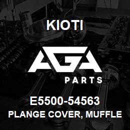 E5500-54563 Kioti PLANGE COVER, MUFFLER (RH) V | AGA Parts