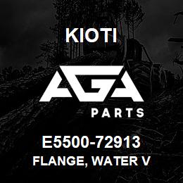 E5500-72913 Kioti FLANGE, WATER V | AGA Parts