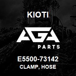 E5500-73142 Kioti CLAMP, HOSE | AGA Parts