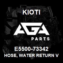 E5500-73342 Kioti HOSE, WATER RETURN V | AGA Parts