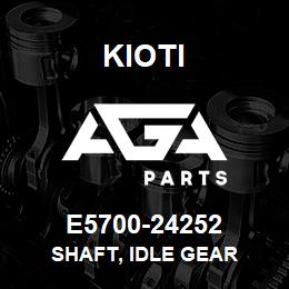 E5700-24252 Kioti SHAFT, IDLE GEAR | AGA Parts