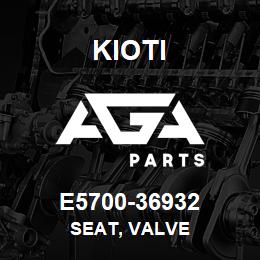 E5700-36932 Kioti SEAT, VALVE | AGA Parts