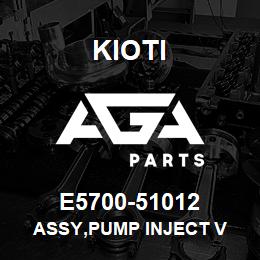 E5700-51012 Kioti ASSY,PUMP INJECT V | AGA Parts