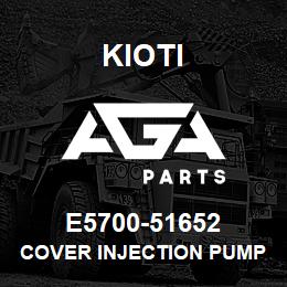 E5700-51652 Kioti COVER INJECTION PUMP | AGA Parts