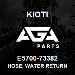 E5700-73382 Kioti HOSE, WATER RETURN | AGA Parts