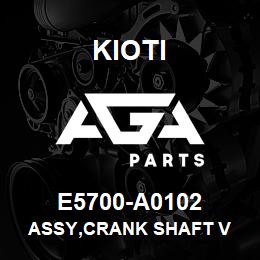 E5700-A0102 Kioti ASSY,CRANK SHAFT V | AGA Parts