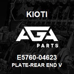 E5760-04623 Kioti PLATE-REAR END V | AGA Parts