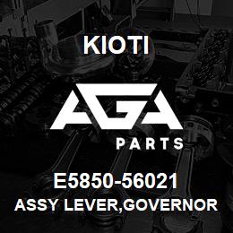 E5850-56021 Kioti ASSY LEVER,GOVERNOR V | AGA Parts