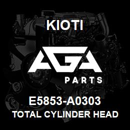 E5853-A0303 Kioti TOTAL CYLINDER HEAD ASSY V | AGA Parts