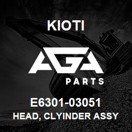 E6301-03051 Kioti HEAD, CLYINDER ASSY V | AGA Parts