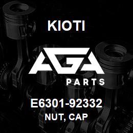 E6301-92332 Kioti NUT, CAP | AGA Parts