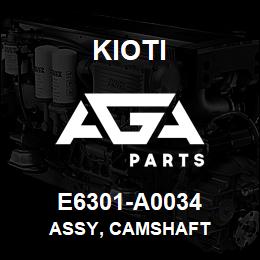 E6301-A0034 Kioti ASSY, CAMSHAFT | AGA Parts