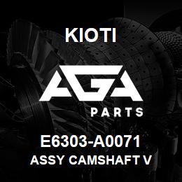 E6303-A0071 Kioti ASSY CAMSHAFT V | AGA Parts