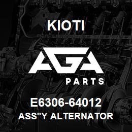 E6306-64012 Kioti ASS'Y ALTERNATOR | AGA Parts