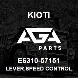 E6310-57151 Kioti LEVER,SPEED CONTROL V | AGA Parts