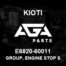 E6820-60011 Kioti GROUP, ENGINE STOP SOLENOIDE V | AGA Parts